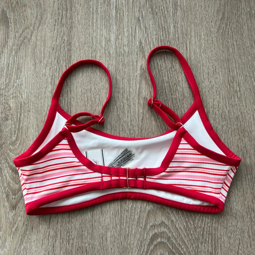 Frankies Bikinis x Victoria’s Secret PINK Eve Rib Bikini Top Red Pink XS